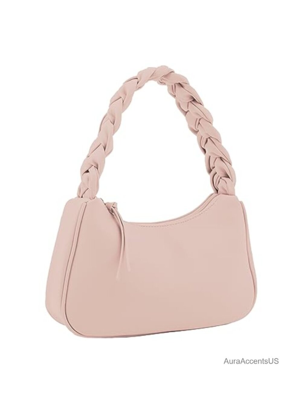 Women's Braided Hobo Shoulder Bag Vegan Leather Small Handbag